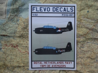 Flevo Decals FD32-001 ROYAL NETHERLANDS NAVY TBM-3E AVENGERS ML-KNIL  1/32